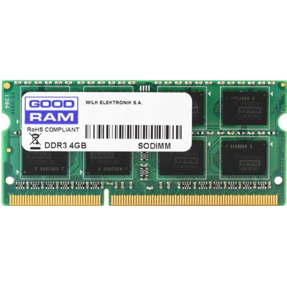 GOODRAM 4 GB SO-DIMM DDR3 1600 MHz (GR1600S364L11S/4G) - зображення 1