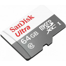   SanDisk 64 GB microSDHC UHS-I Ultra + SD adapter SDSQUNR-064G-GN3MA