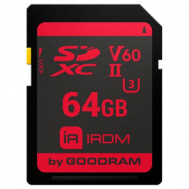   GOODRAM 64 GB SDXC UHS-II U3 IRDM IR-S6B0-0640R11