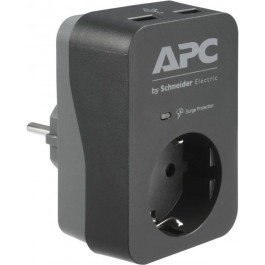   APC SurgeArrest 1 розетка, 2 USB Black (PME1WU2B-RS)