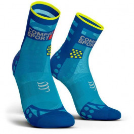   Compressport Носки  Pro Racing Socks V3.0 Ultralight Run High, T1 - Fluo Blue (RSHULV3-FL5020-T1)