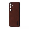 WAVE Leather Case Samsung Galaxy S24 Dark Brown - зображення 1