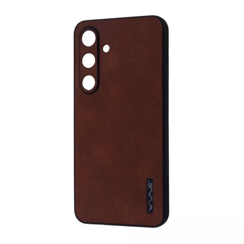 WAVE Leather Case Samsung Galaxy S24 Dark Brown - зображення 1