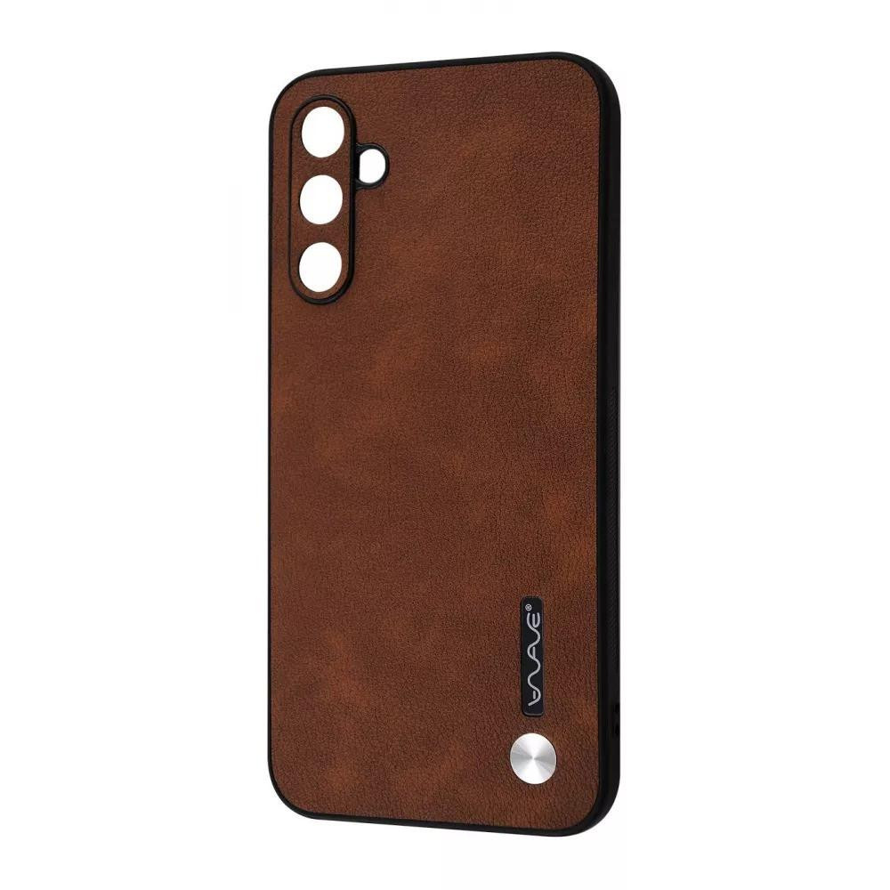 WAVE Leather Case Samsung Galaxy A14 Dark Brown - зображення 1