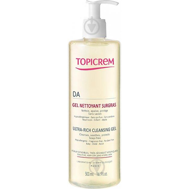 Topicrem Гель  AD Ultra-Rich Cleansing Gel 500 мл - зображення 1