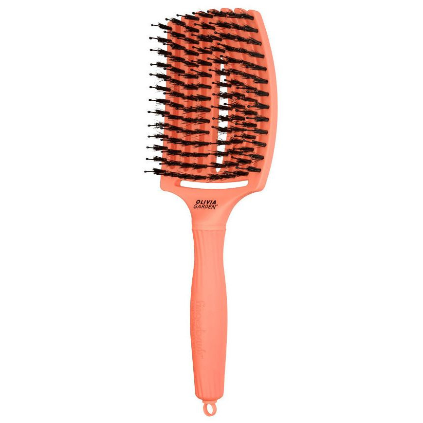 Olivia Garden Щітка для укладання  Finger Brush Combo Coral LE Large, кораловий (ID1692) - зображення 1