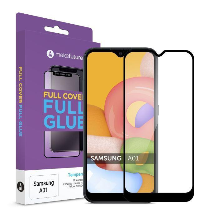 MakeFuture Защитное стекло Full Cover Full Glue Samsung A01 (MGF-SA01) - зображення 1