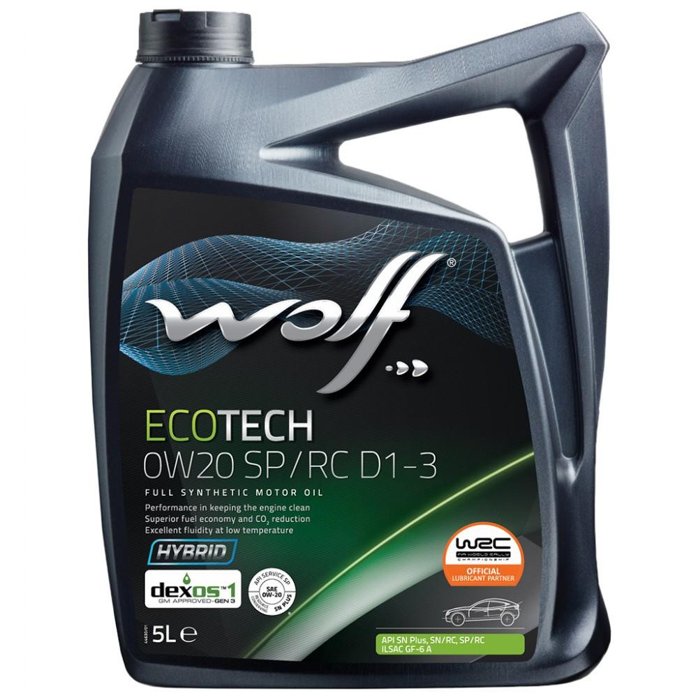 Wolf Oil ECOTECH 0W-20 SP RC D1-3 5л - зображення 1