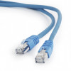 Cablexpert S/FTP Cat.6A 0.25m Blue (PP6A-LSZHCU-B-0.25M) - зображення 1