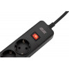 2E 5XSchuko 3G*1.5мм, 3*USB-A, 2м, black (2E-SP515M2USBBK) - зображення 5