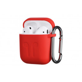   2E Чохол  для Apple AirPods, Pure Color Silicone Imprint (1.5 mm), Rose red (2E-AIR-PODS-IBSI-1.5-RRD)