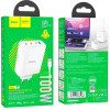 Hoco N31 Leader PD100W, QC3.0 + Type-C to Type-C White - зображення 7