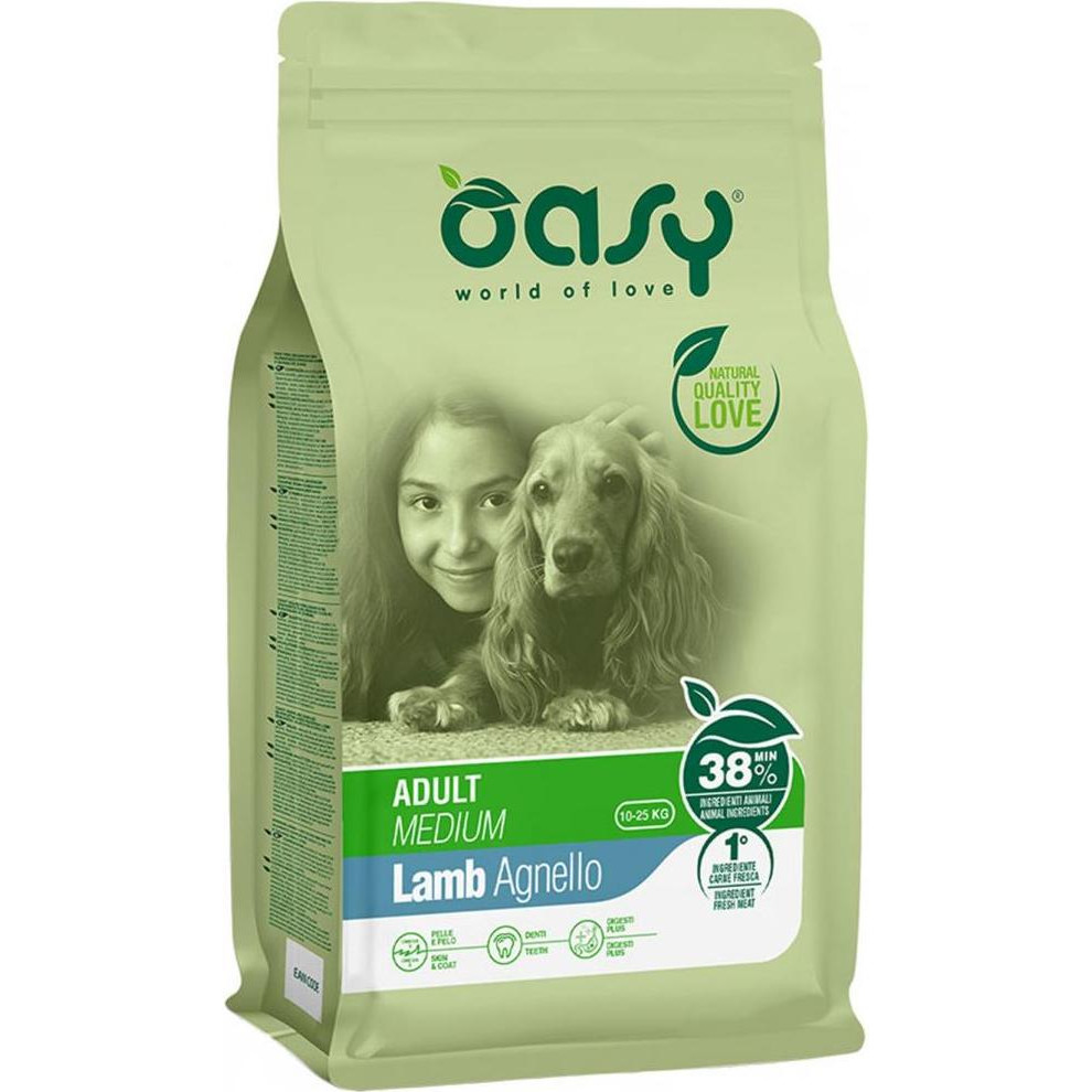 OASY LIFESTAGE Adult Medium ягня 12 кг (8053017349152) - зображення 1