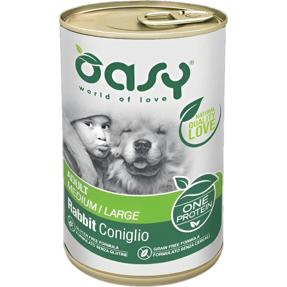 OASY One Animal Protein ADULT Medium/Large з кроликом 0,4 кг (8053017342382) - зображення 1