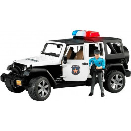   Bruder Джип Wrangler Unlimited Rubicon Police + фигурка полицейского (02526)