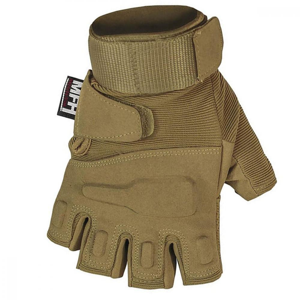 MFH Tactical Gloves Pro Fingerless - Coyote Tan (15553R XXL) - зображення 1