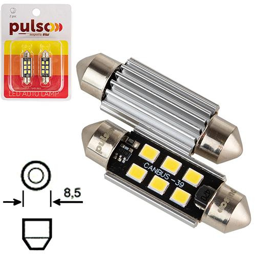 Pulso C5W /39мм 9SMD-2835 12v LP-39C5W - зображення 1