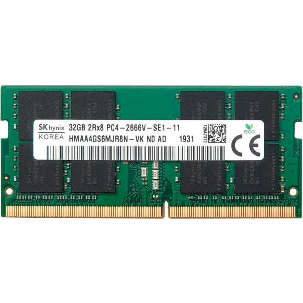 SK hynix 32 GB SO-DIMM DDR4 2666 MHz (HMAA4GS6MJR8N-VK) - зображення 1