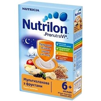 Nutricia Каша молочная Nutrilon мультизлаковая с фруктами 225 г - зображення 1