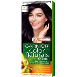   Garnier Краска для волос  Color Naturals Creme с 3-мя маслами №1+ Ультрачерный (3600541091641)