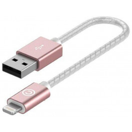   LAB.C Lightning Leather Cable A.L (0.15m) Rose Gold (LABC-510-RG)