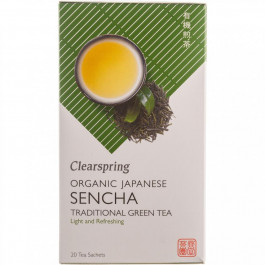   Clearspring Чай зелений  Sencha органічний 36 г (20 шт. х 1.8 г) (5021554001744)