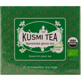   Kusmi Tea Чай зеленый  Spearmint Green Tea органический 20 пакетиков х 2 г (3585810082356)