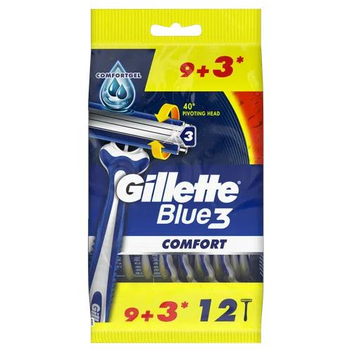 Gillette Бритви одноразові  Blue 3 12 шт (7702018490622) - зображення 1