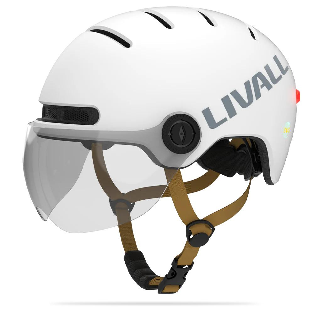 Livall Захисний шолом Livall L23 (L) Ivory White - зображення 1