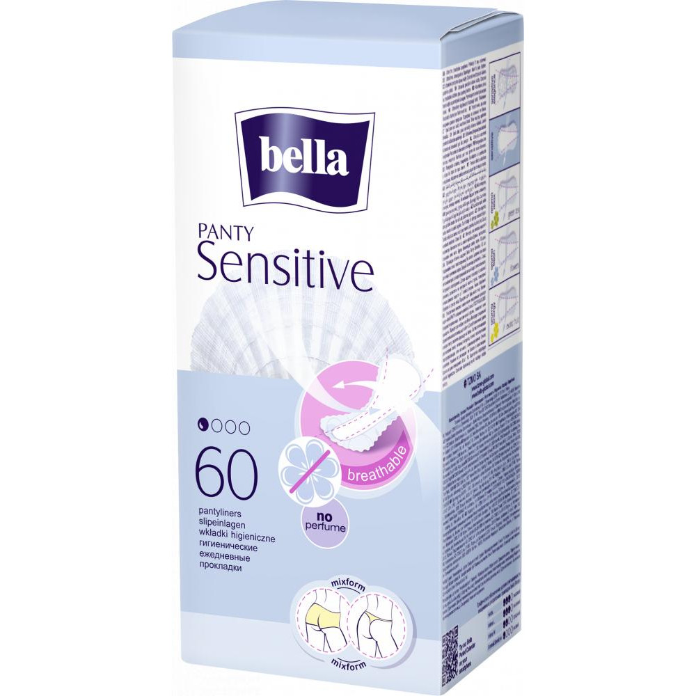 Bella Прокладки ежедневные  panty sensitive, 60 шт. (5900516311469) - зображення 1