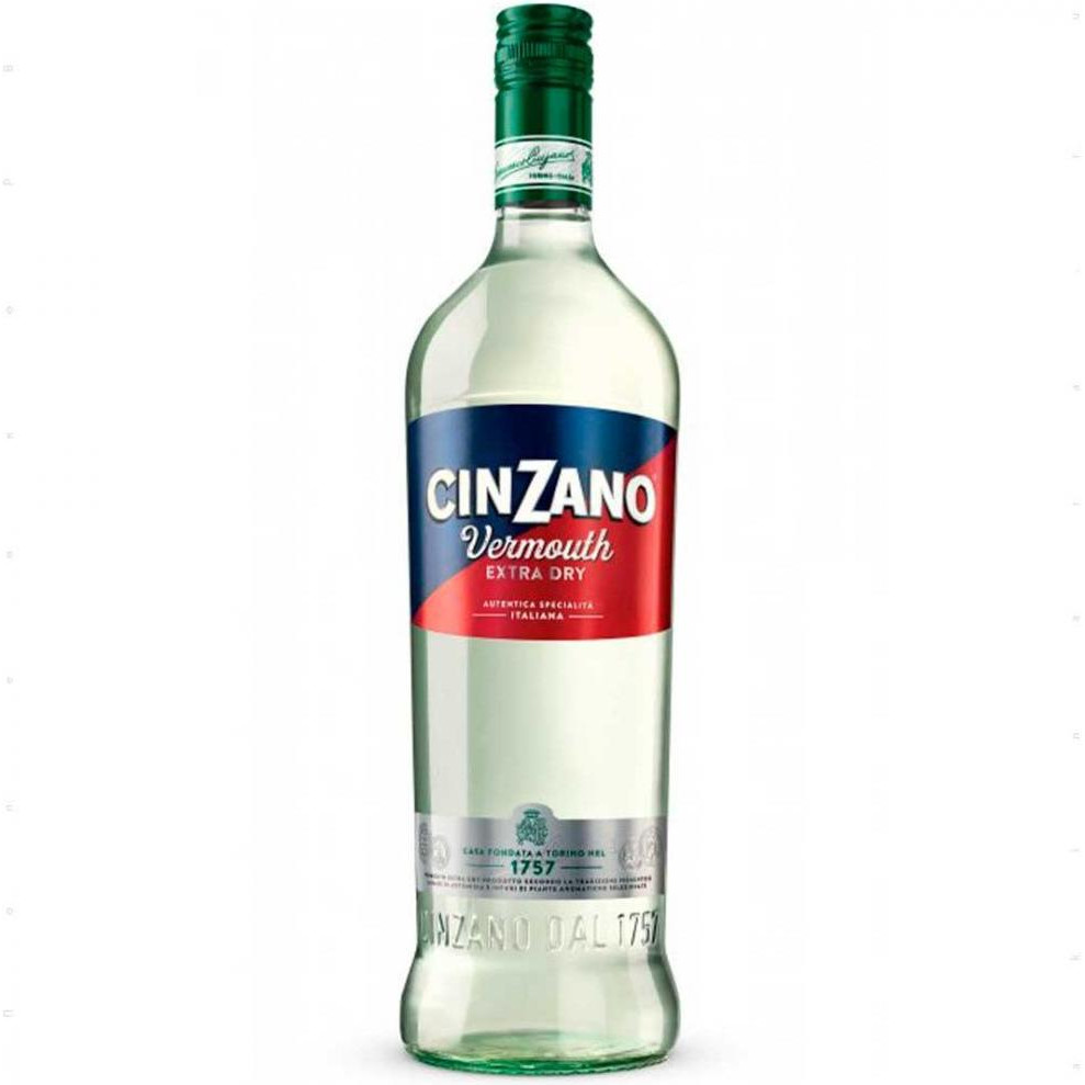 Cinzano Вермут Extra Dry сухой 1 л 18% (8000020000044) - зображення 1