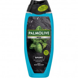   PALMOLIVE Гель для душу  Men Sport Ефірні олії м'яти та листя кедра, 500 мл