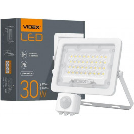   VIDEX LED  F2e 30W 5000K з датчиком руху та освітленості (VL-F2e305W-S)