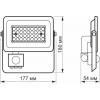 VIDEX LED  F2e 30W 5000K з датчиком руху та освітленості (VL-F2e305W-S) - зображення 7