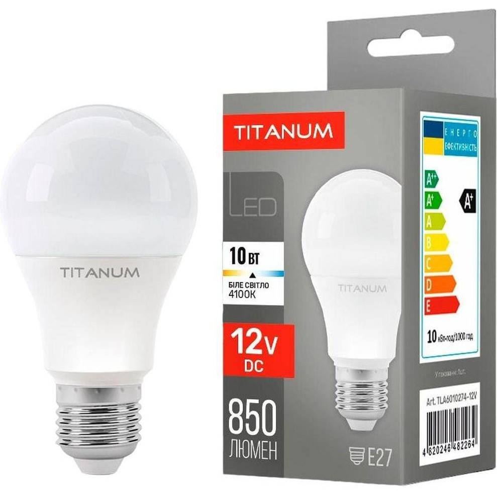 TITANUM LED A60 10W E27 4100K 12V (TLA6010274-12V) - зображення 1