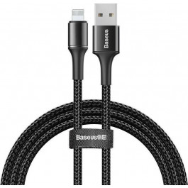   Baseus halo data cable USB For IP 2.4A 1m Black (CALGH-B01)