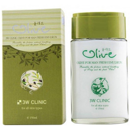   3W CLINIC Чоловіча зволожувальна емульсія  Olive For Man Fresh Emulsion з оливою 150 мл (8809083285784)