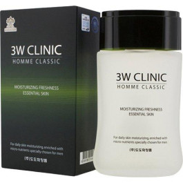   3W CLINIC Чоловічий тонер для обличчя Homme Classic Moisturizing Freshness Essential Skin  150 мл