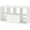 IKEA KALLAX Книжкова шафа білий 147x77 (195.528.93) - зображення 1