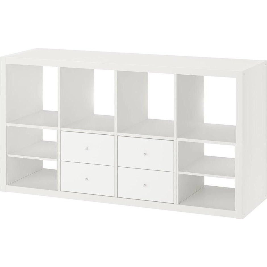 IKEA KALLAX Книжкова шафа білий 147x77 (195.528.93) - зображення 1