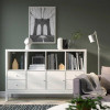 IKEA KALLAX Книжкова шафа 2Д4Ш білий 147x94 (795.529.13) - зображення 2