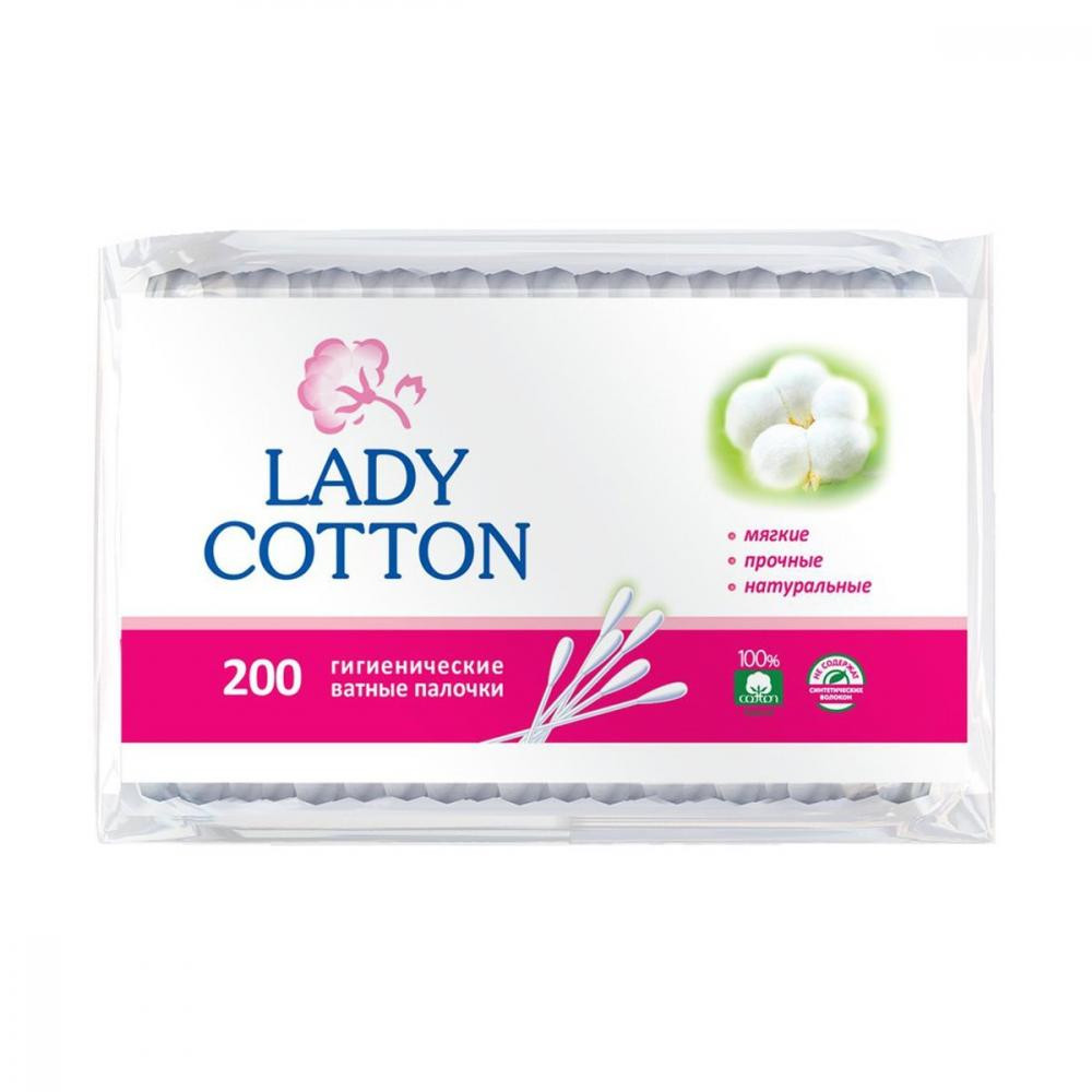 Lady Cotton Ватные палочки , 200 шт (41203430) - зображення 1