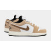 Nike Кросівки  1 Low Se Brown Elephant Gs White/Brown DZ5368-201 40 - зображення 3