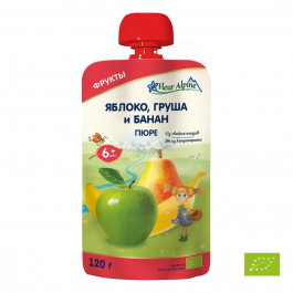   Fleur Alpine Пюре Organic Яблоко-груша-банан 120 г