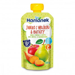   Hamanek Пюре  Яблоко с грушей и бататом 100 г х 8 шт