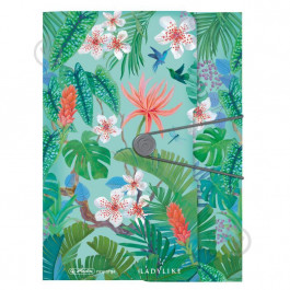   Herlitz Папка на гумці  Ladylike А4 Jungle (50043996)