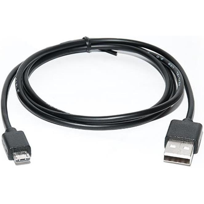 REAL-EL USB 2.0 AM to Micro 5P 0.6m Pro black (EL123500021) - зображення 1