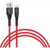 Intaleo CBRNYL1 USB 2.0 to Lightning 1.2m Red (1283126559471) - зображення 1