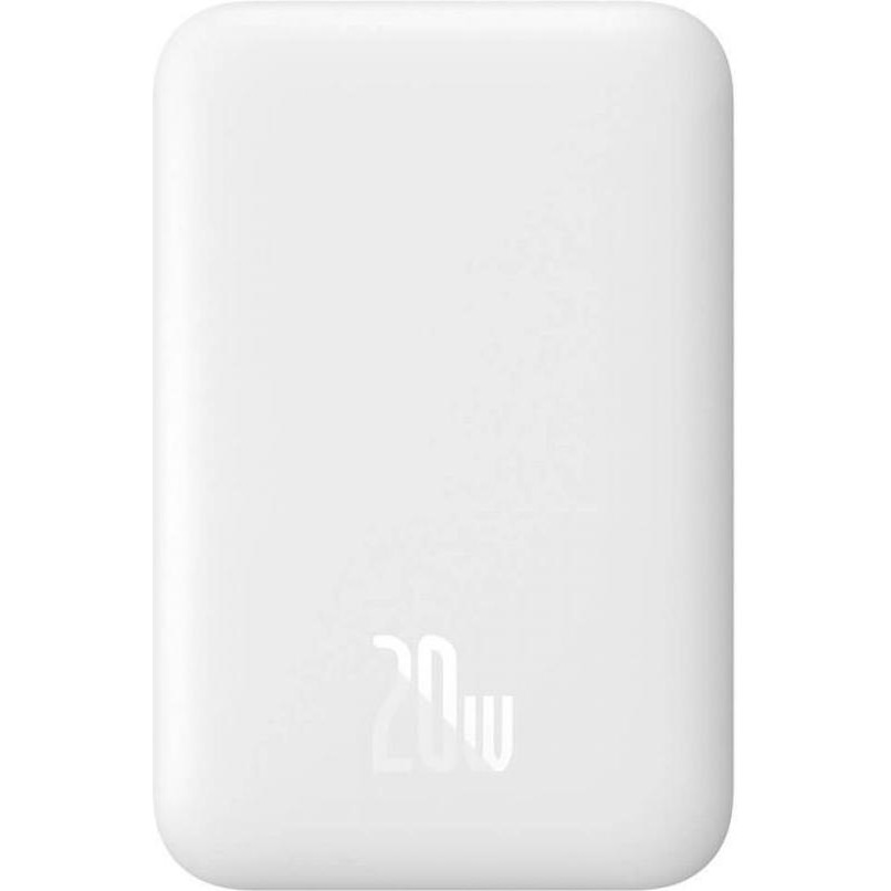 Baseus Power Bank Magnetic Wireless 6000mAh 20W White (PPCX020002) - зображення 1