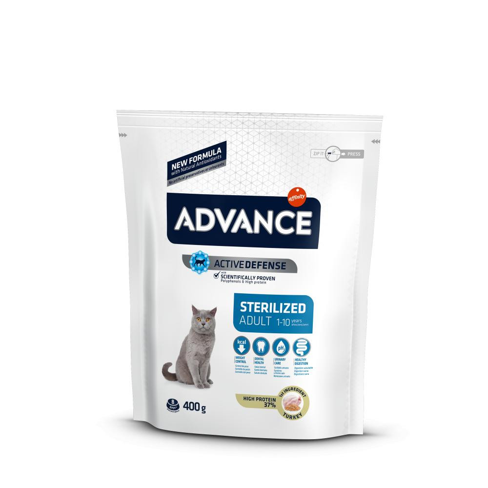 Advance Cat Sterilized Turkey & Barley 0,4 кг (8410650160467) - зображення 1